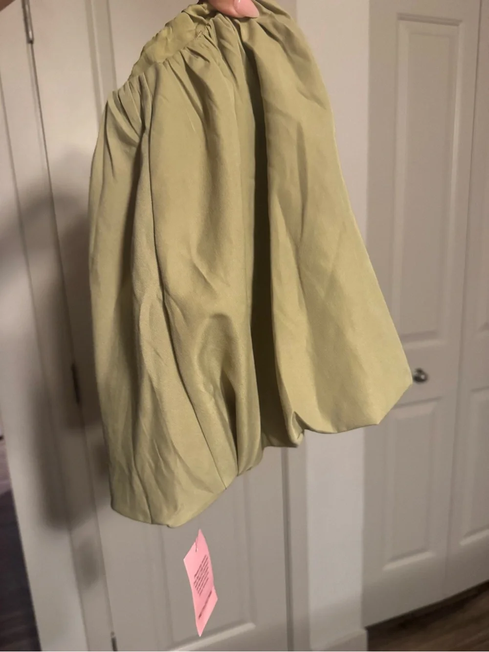 PrettyLittleThing Olive Flared Mini Skirt